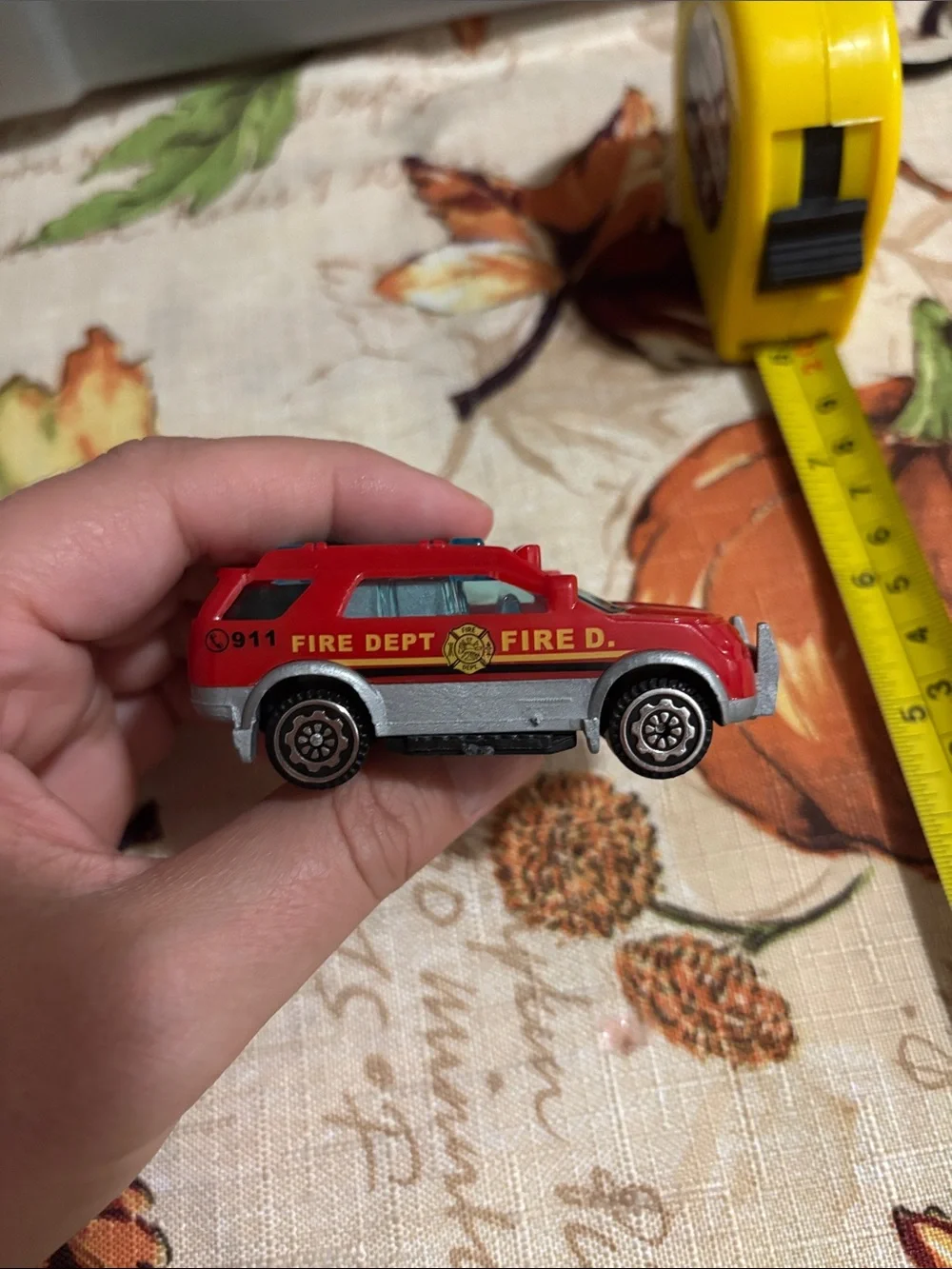 Red Fire Dept. Toy SUV for Kids